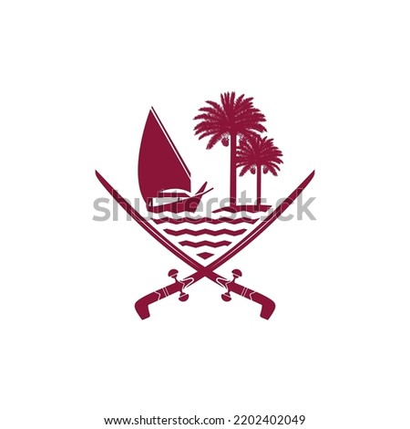 new logo or emblem for The State of Qatar - Qatar National day - Sports day