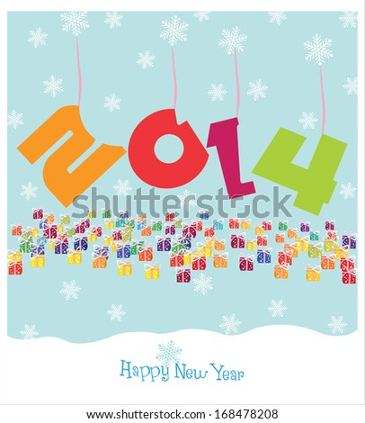 Happy New Year Stock Vector 168478208 : Shutterstock