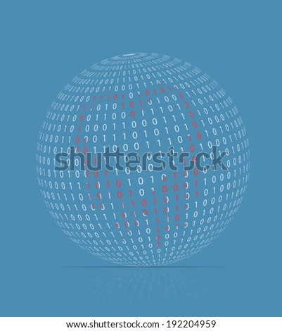 Illustration of the heart bleed bug in spherical binary code