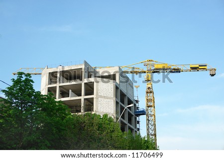 crane construction real estates building