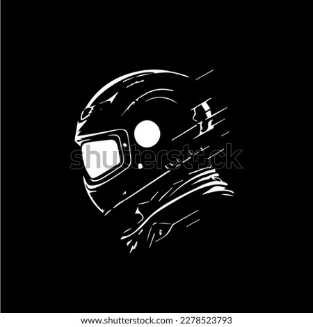Rider helmet icon, motorcycle biker emblem, speed rider sign, motorcycling logo template. Vector illustration.