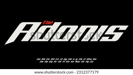 Dynamic sport font, modern typographic design. Speed Italic letters for fast-paced racing action logos and headline. Vector contemporary typography