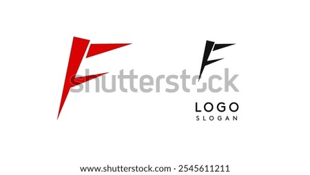 Simple brush pen letter F in Asian typographic style. Logo monogram for food and beverage packaging, Asian cuisine, restaurants, graphic design studios, and branding agencies. Vector illustration.