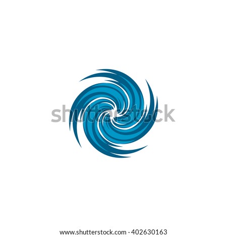 Hurricane Typhoon Tornado Wind Storm. Funnel Logo. Black Hole Rotation ...