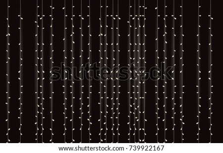 Similar – Image, Stock Photo Lights hang overhead on a clear summer evening