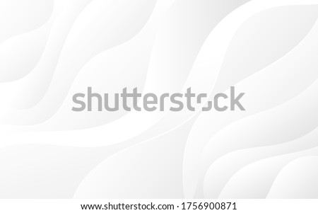 Abstract white and light gray wave modern soft luxury texture with smooth and clean vector subtle background ストックフォト © 