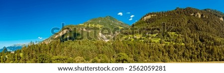 Similar – Image, Stock Photo Alpine panorama, Serfaus / Austria