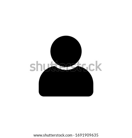 People and person icon. people icon with modern flat design. People vector icon isolated on white background
