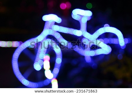 Abstract bike circular bokeh background
