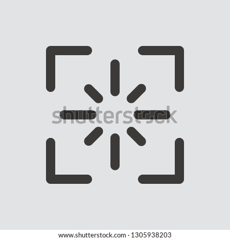 screenshot icon isolated of flat style. Vector illustration.