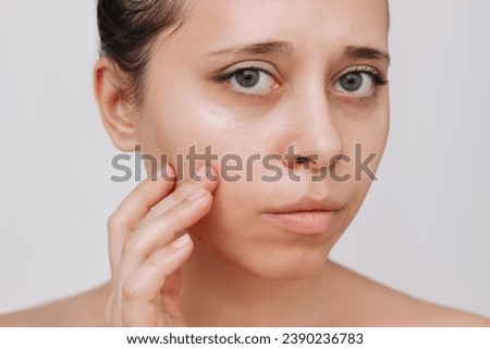 Similar – Image, Stock Photo close up of caucasian woman painting the room walls with white color. Do it yourself and new home concept