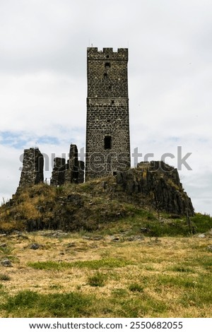 Similar – Image, Stock Photo Ruins of medieval castle near mountain lake