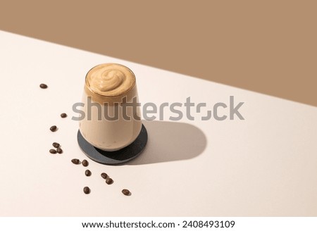 Similar – Image, Stock Photo Homemade organic whipped cream, product texture