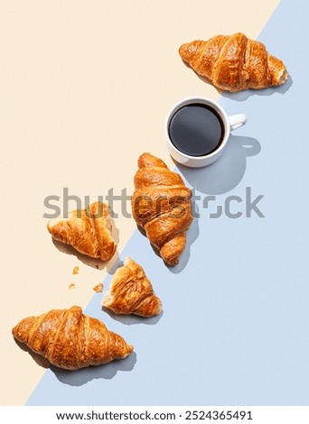 Similar – Image, Stock Photo Top view of flat lay with tropical fruits on a tray