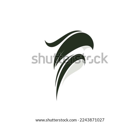 green bird logo design icon