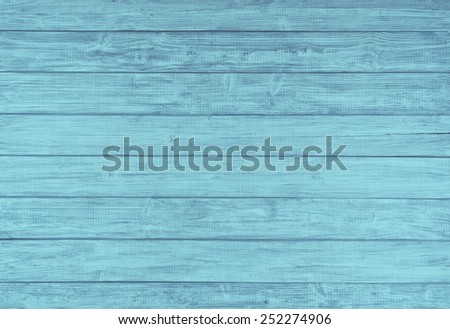 Painted Plain Teal  Blue and Gray Rustic Wood Board Background that can be either horizontal or vertical. Blank Room or Space area  for copy, text,  your words, above looking down view. Tinted photo.