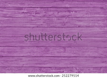 Painted Plain Magenta Purple Rustic Wood Board Background that can be either horizontal or vertical. Blank Room or Space area for copy, text,  your words, above looking down view. Tinted photo.