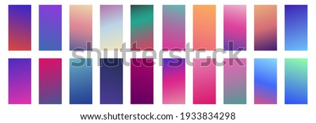 Modern cover template design. Set of trendy colorful gradient vector illustrations. Background for flyer, social media post, screen, mobile app, wallpaper
