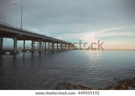 Similar – Image, Stock Photo Highkey Bridge and Clouds
