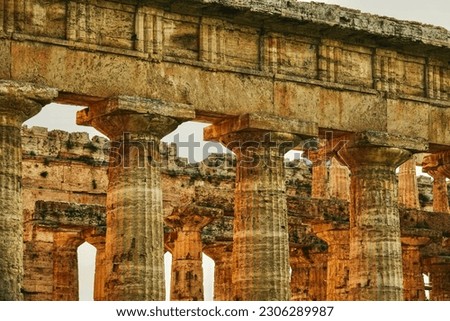 Similar – Image, Stock Photo Columns, Paestum, Italy