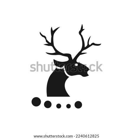 Deer head vector logo design design