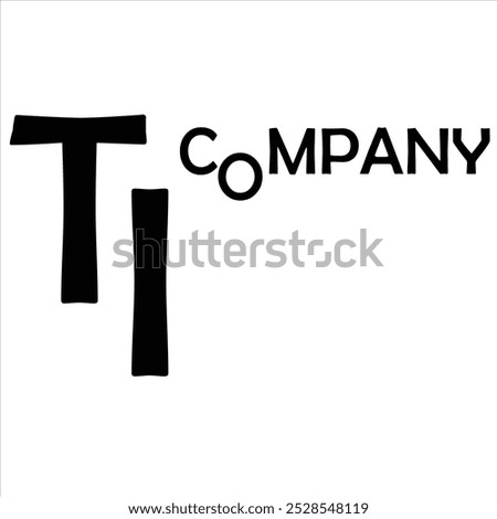 TI Vector Logo Design Creative For Company