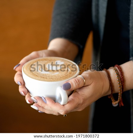 Similar – Image, Stock Photo Closeup shot of an omelet in a roaster, fresh eggs, and tomatoes