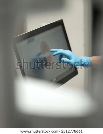 Similar – Image, Stock Photo Dental cast in modern laboratory