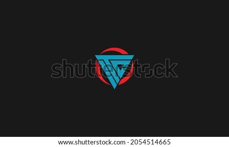 letters ITC logo design with negative space effect for illustration use