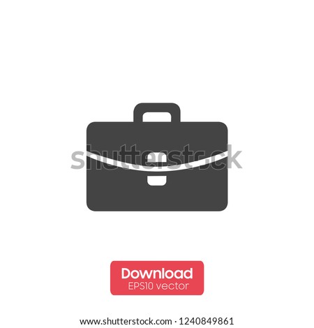 Busines briefcase isolated in black and white