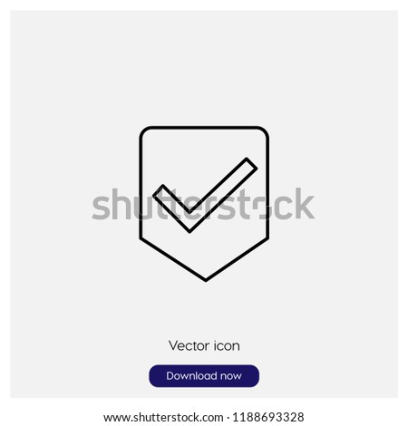 Been here marker sign icon in trendy flat style isolated on grey background, modern symbol vector illustration for web