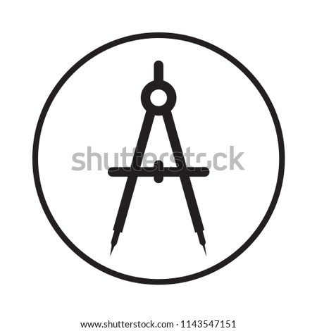 Compass icon,technical sign