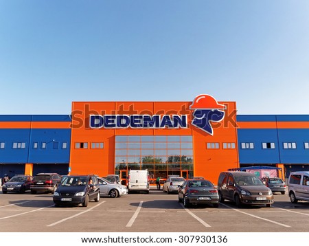 GALATI, ROMANIA - AUGUST 20, 2015. Dedeman Store. Dedeman is the biggest retailer on the DIY market in Romania and owns 30 stores.