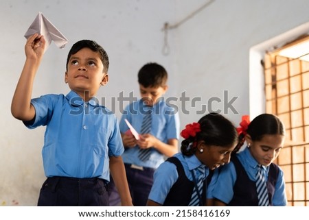 Similar – Image, Stock Photo Plane boy Playing