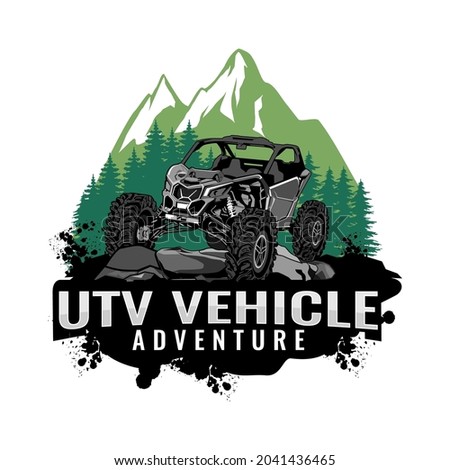 utv logo design icon vector