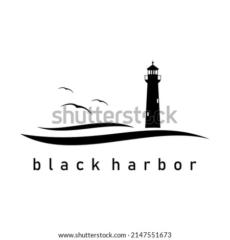 black harbor design logo icon vector