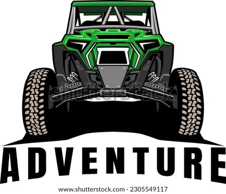 UTV offroading social club logo design vector