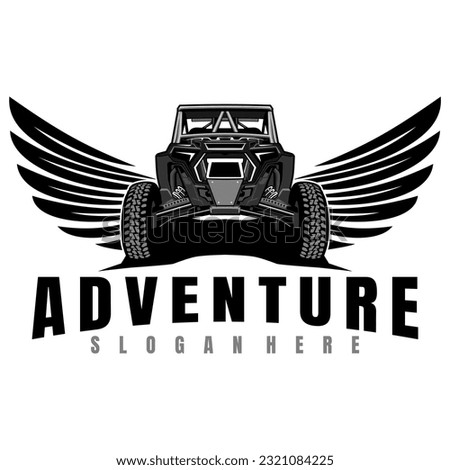 UTV offroading social club logo design vector