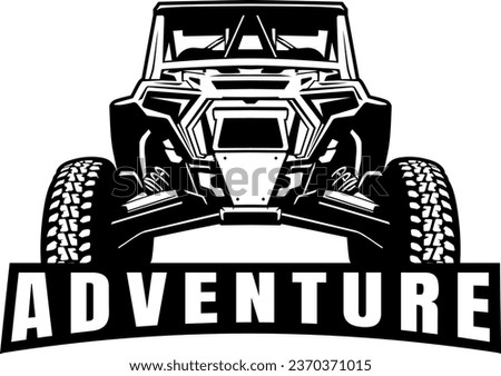 UTV offroading social club logo design vector