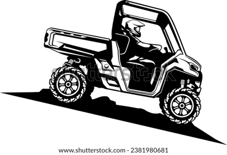 utv logo design vector art