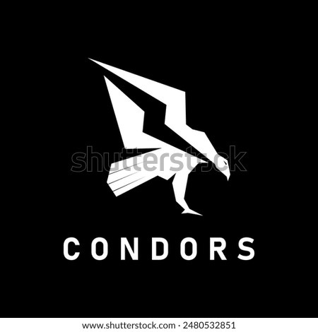 condor bird logo design vector