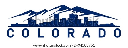 	
colorado building skyline logo silhouette illustration design vector	
