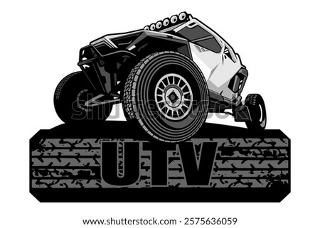 utv logo design icon vector art	