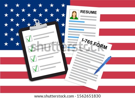 Resumes. CV curriculum vitae application on us background. Selecting staff. Resume template for web landing page, banner, presentation, social media. Analyzing personnel resume.