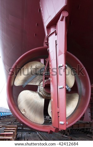 Ship Propeller And Rudder Stock Photo 42412684 : Shutterstock