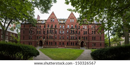 CAMBRIDGE, USA - AUGUST 16: Harvard University in Cambridge, MA is the oldest institution of Higher learning in the USA created in 1636 by the Massachusetts Legislature as seen on August 16, 2013.