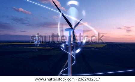 Similar – Image, Stock Photo windmill Technology