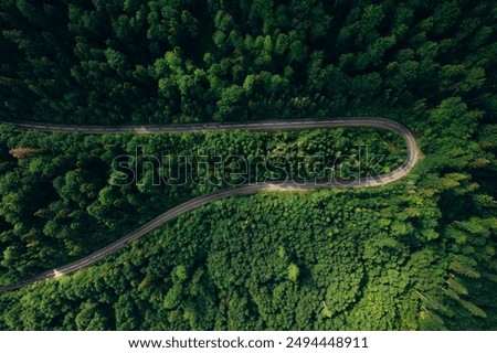 Similar – Image, Stock Photo View of mountain through window of car