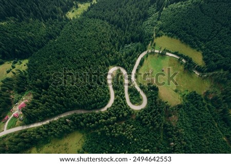 Similar – Image, Stock Photo View of mountain through window of car