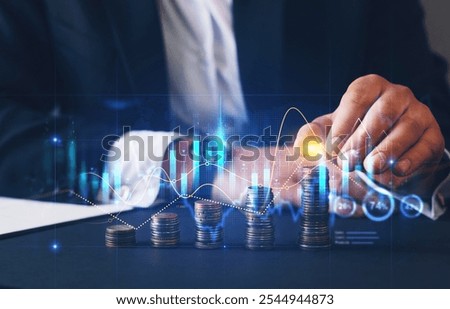 Similar – Image, Stock Photo EURO Financial Industry